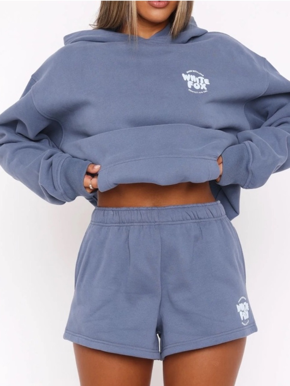 White Fox Boutique With Love For You Lounge Shorts